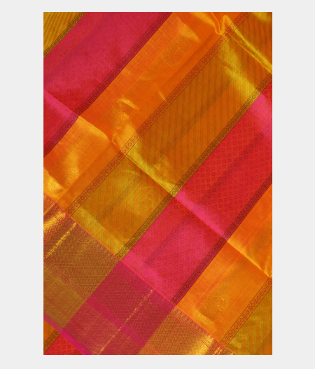 Multi-Colour Silk Cotton Saree T238132-image