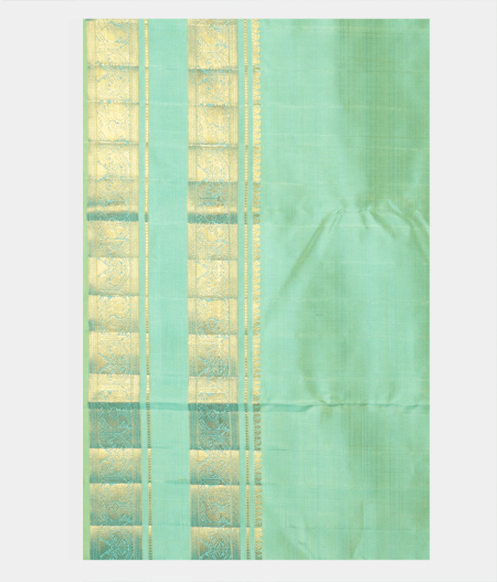 Bottle Green Handwoven Kanjivaram Silk Saree T2396783