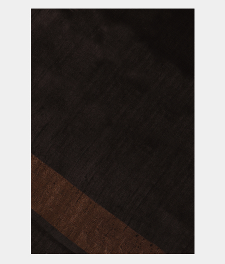 Black Tussar Printed Saree T223324-image