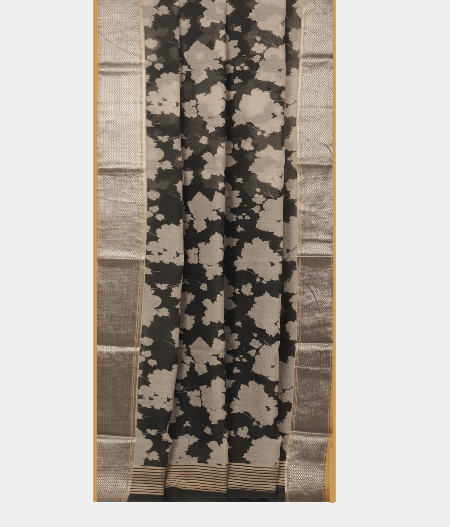 Greenish Grey Super Fine Printed Cotton Saree T2419182