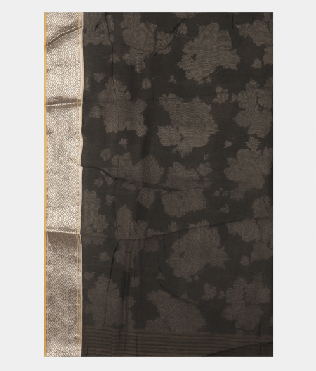 Greenish Grey Super Fine Printed Cotton Saree T2419183