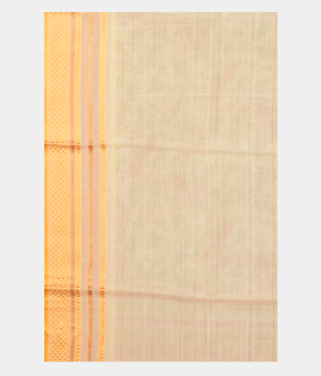 Light Yellow Soft Printed Cotton Saree T2397323