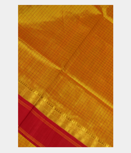Golden Yellow Silk Cotton Saree T238101-image