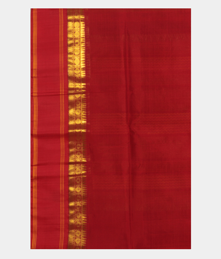 Golden Yellow Silk Cotton Saree T2381013