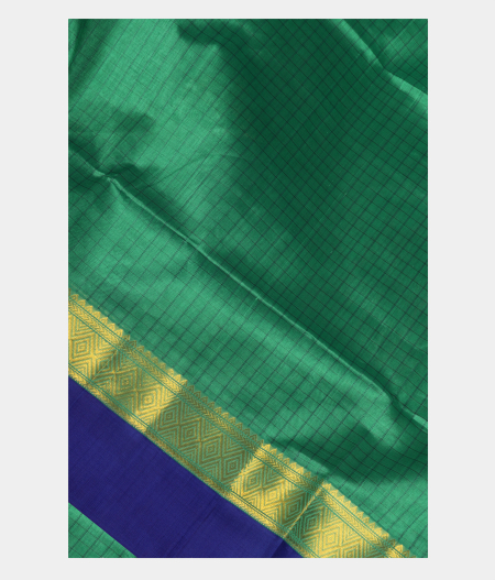 Green Silk Cotton Saree T238097-image