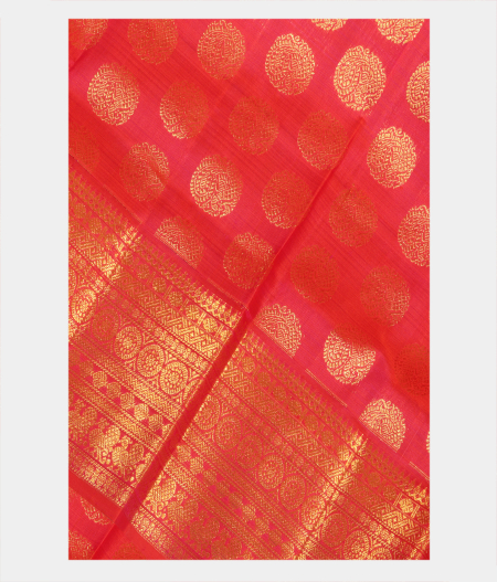 Pinkish Orange Kanjivaram Silk Dupatta T235289-image