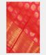 Pinkish Orange Kanjivaram Silk Dupatta T2352891