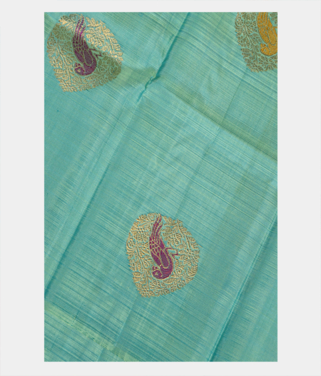 Greenish Blue Kanjivaram Silk Dupatta T170073-image