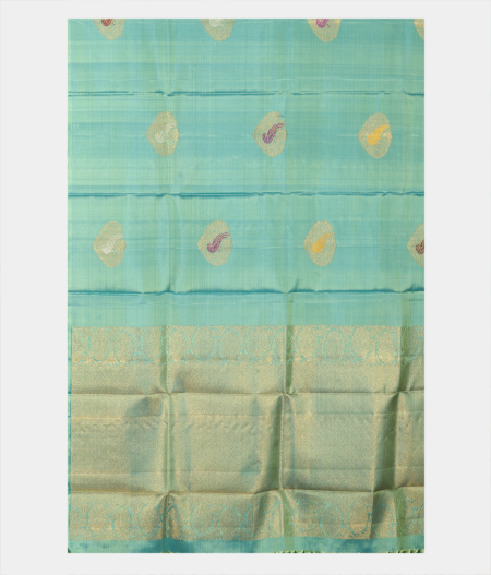 Greenish Blue Kanjivaram Silk Dupatta T1700733