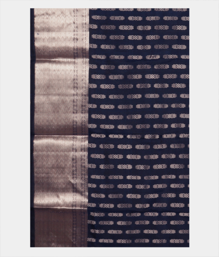 Blue Handwoven Kanjivaram Silk Saree T2422833