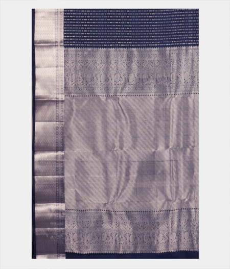 Blue Handwoven Kanjivaram Silk Saree T2422834