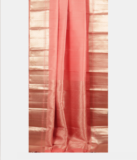 Light Peach Handwoven Kanjivaram Silk Saree T2422652