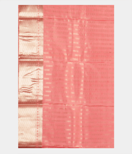 Light Peach Handwoven Kanjivaram Silk Saree T2422653