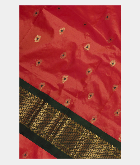 Pinkish Orange Paithani Silk Saree T242113-image