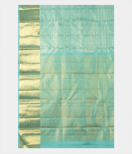 Blue Handwoven Kanjivaram Silk Saree T2438544