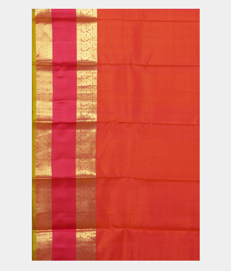 Pinkish Orange Soft Silk Saree T1398103