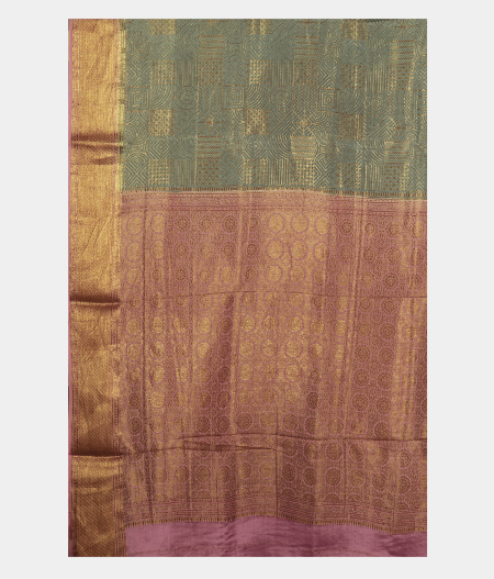 Light Blue Mysore Silk Saree T2420544