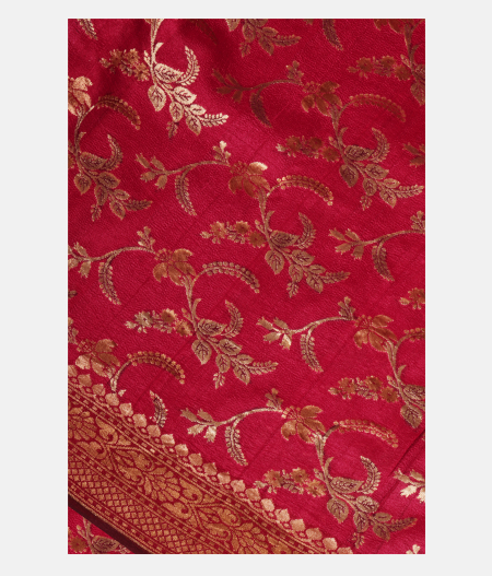 Magenta Tussar Georgette Silk Saree T232908-image