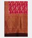 Magenta Tussar Georgette Silk Saree  T2329084