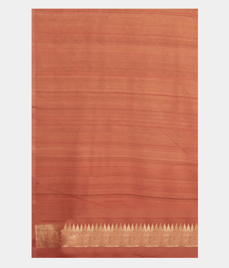 Dark Beige Tussar Georgette Silk Saree T952353