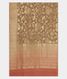 Dark Beige Tussar Georgette Silk Saree T952354