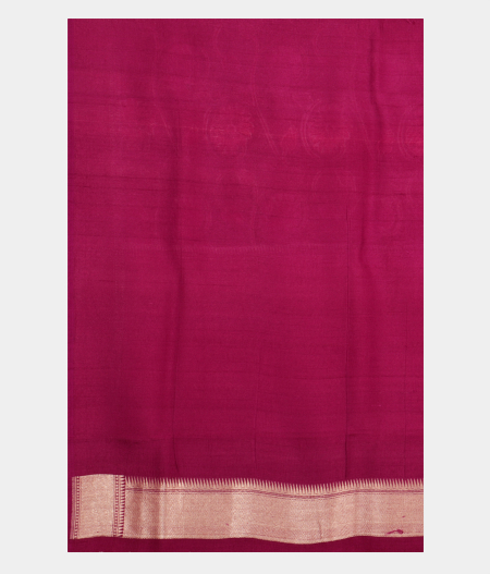 Orange Tussar Georgette Silk Saree  T1667513