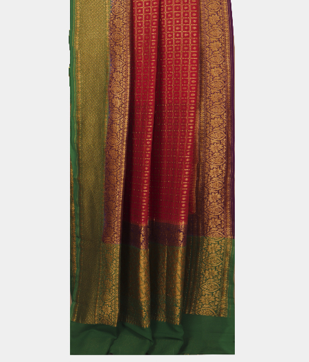 Red Banaras Georgette Silk SareeT2363082