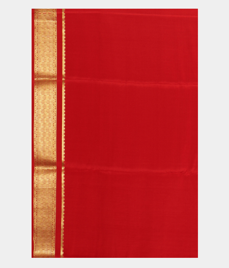 Red Mysore Silk Saree T2420193