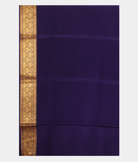 Rust and Blue Mysore Silk Saree T2420253