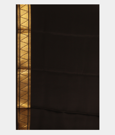 Green and Black Mysore Silk Saree T2420333