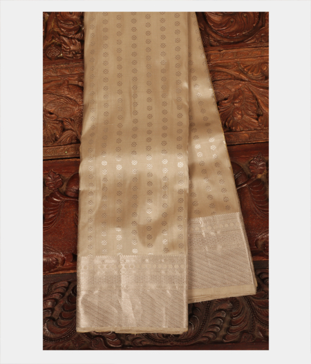 Beige Handwoven Kanjivaram Silk Saree T221271-image