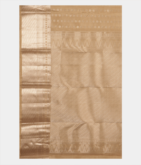 Beige Handwoven Kanjivaram Silk Saree T2212714