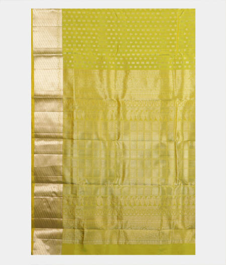 Green Handwoven Kanjivaram Silk Saree T2422684