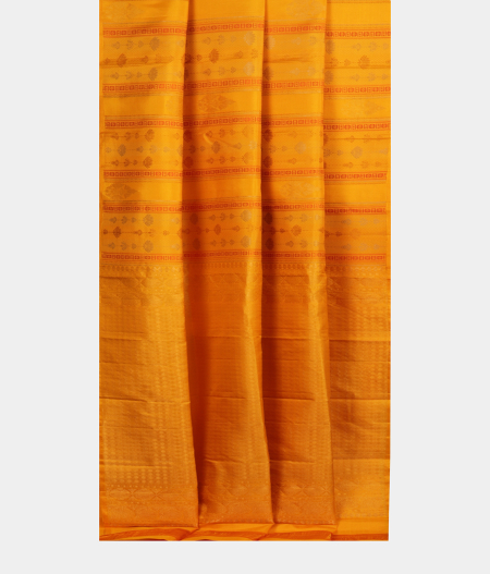 Yellow Handwoven Kanjivaram Silk Saree T2415502