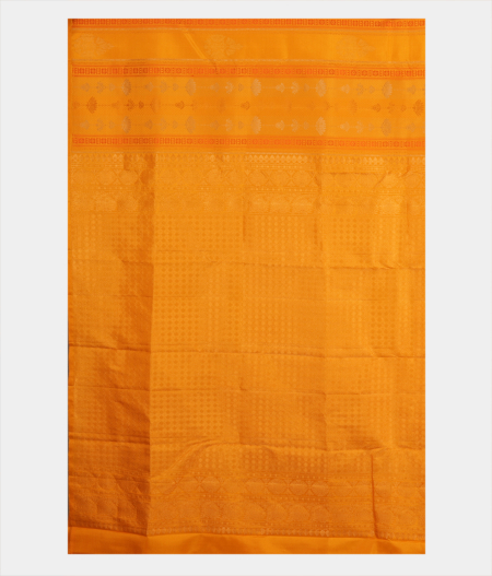 Yellow Handwoven Kanjivaram Silk Saree T2415504
