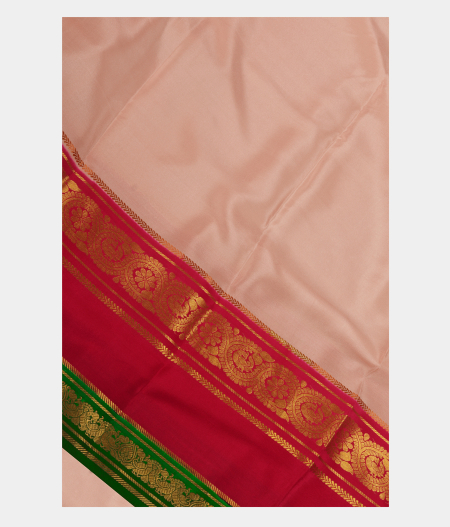 Cream Mysore Silk Saree T242035-image