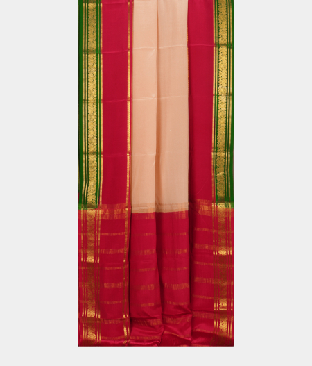 Cream Mysore Silk Saree T2420352