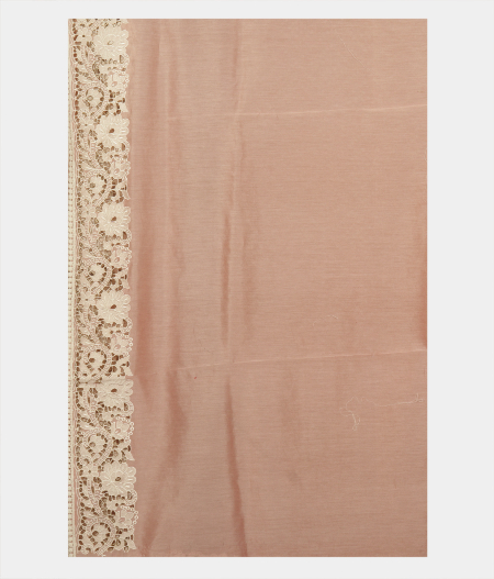 Peach Kora Organza Printed Saree T2409253