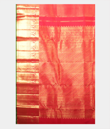 Red Handwoven Kanjivaram Silk Saree T2460104