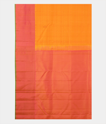 Yellow Handwoven Kanjivaram Silk Saree T2297734
