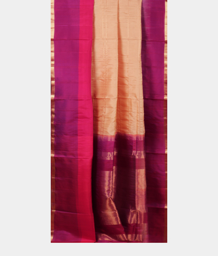 Beige Soft Silk Saree T1763422