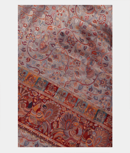 Grey Cashmere Kani Silk Saree T244937-image