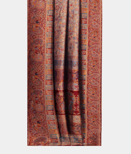 Grey Cashmere Kani Silk Saree T2449372