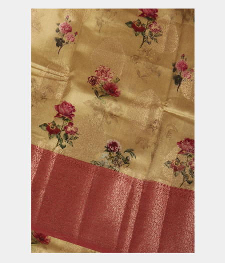 Beige Chaniya Silk Saree T239921-image