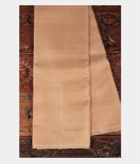 Beige Handwoven Kanjivaram Silk Saree T243647-image