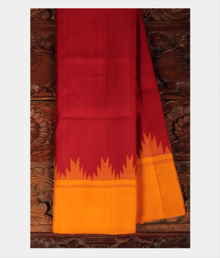 Maroon Handwoven Kanjivaram Silk Saree T243996-image