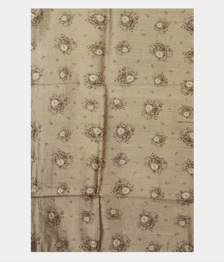 Grey Kora Organza Printed Saree T2363863