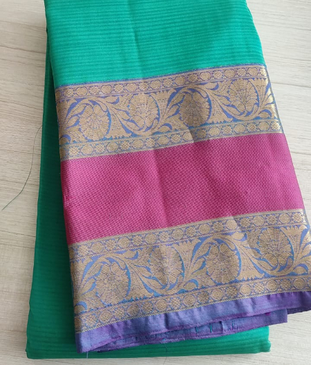 Green Soft Silk Saree T177239-image