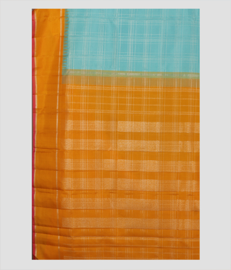 Blue Handwoven Kanjivaram Silk Saree T2449054