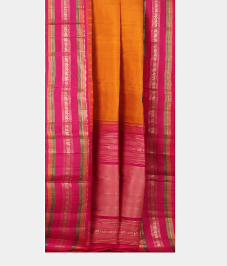 Yellow Handwoven Kanjivaram Silk Saree T2440292